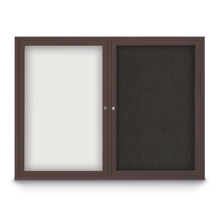 United Visual Products Corkboard, 18"x24", Apricot/Black UV401PLUS-BLACK-APRICOT